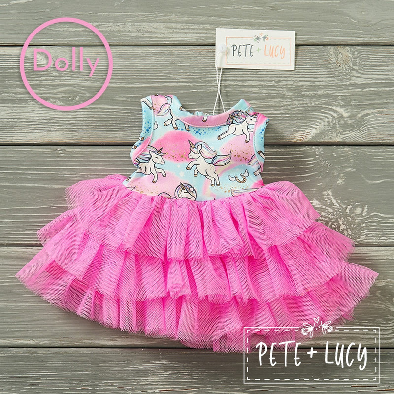 Unicorn Dreams Tulle Dress and Doll dress