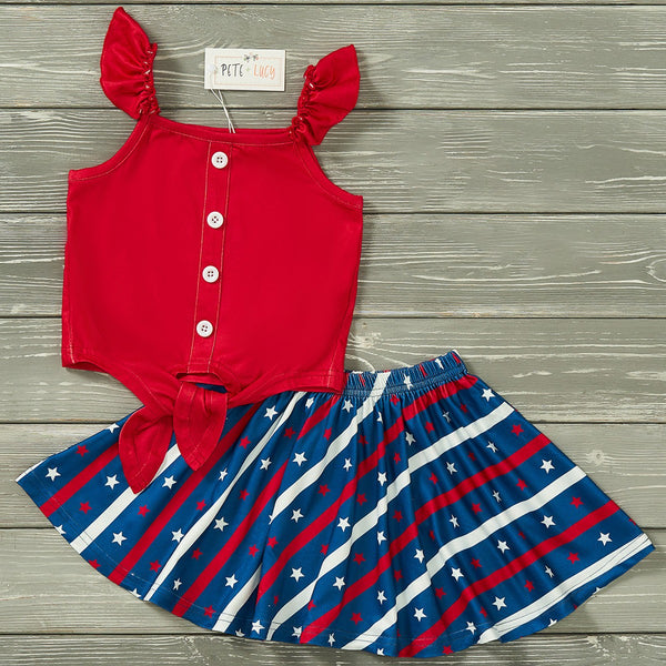 Stars + Stripes - Skirt Set