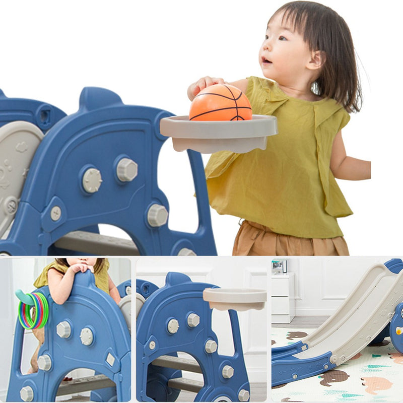 Children  Slide Basketball Frame, Climbing Stairs,Unisex,Indoor And Outdoor Use