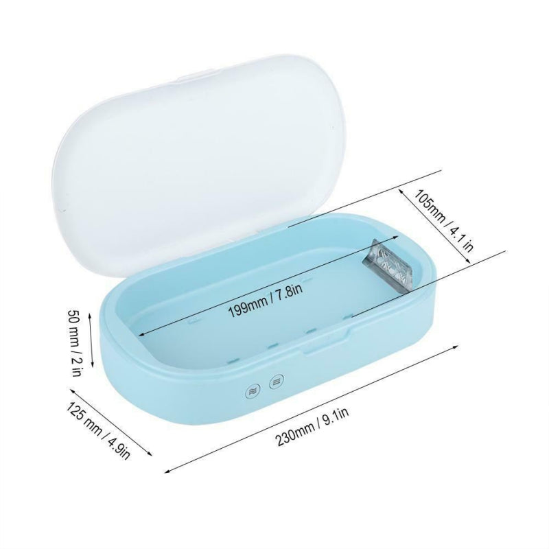 5V Double UV Phone Sterilizer Box Jewelry Phones Cleaner Personal Sanitizer Disinfection Box with Aromatherapy
