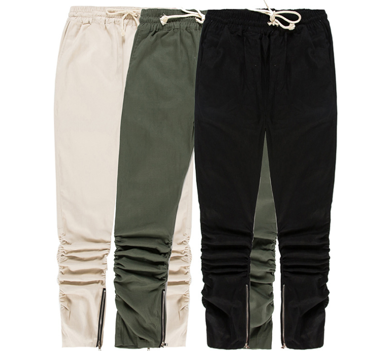 Machete elastic trousers zipper sidecasual pants youth fashion
