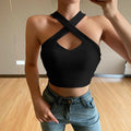 Solid Color Slim Sleeveless top