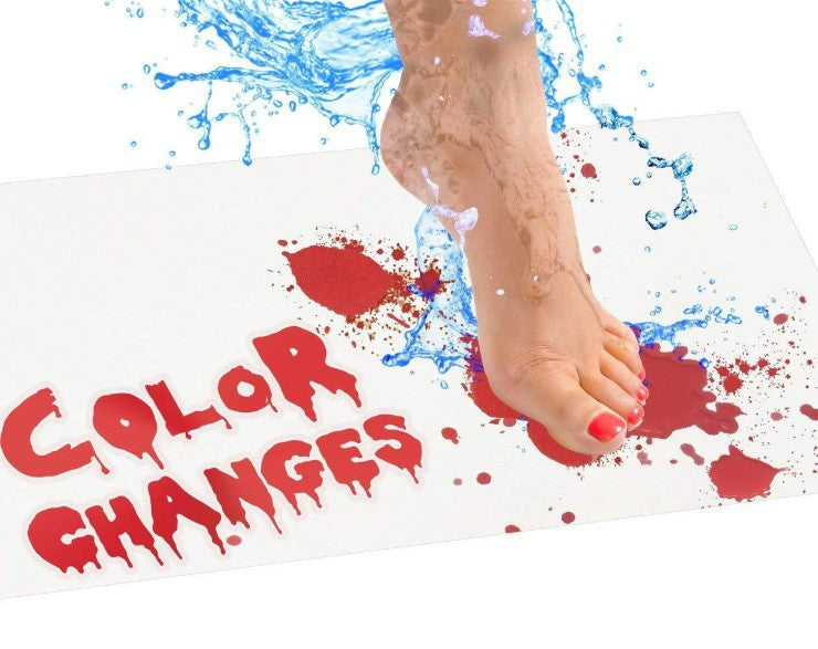 Color Changing Quality Doormat Blood Novelty Bathroom Mat