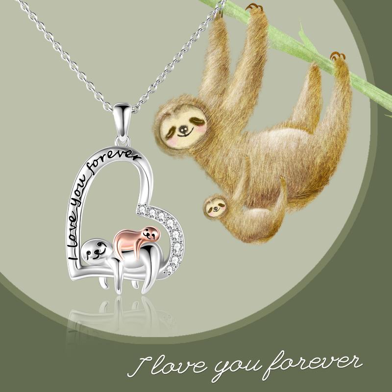 Necklace for Mom/Girls Sloth Jewelry Gifts